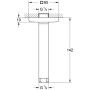 GROHE Rainshower Deckenauslass mit eckiger Rosette