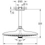 GROHE Euphoria 260 SmartControl Kopfbrauseset, 3 Strahlarten, Deckenanschluss