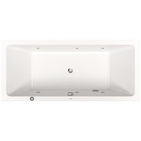 Duravit No. 1 Rechteck-Whirlwanne Jet Project 180 x 80 cm mit 2 Rückenschrägen