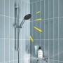 GROHE Vitalio Start 110 Brausestangenset 60 cm mit 2 Strahlarten