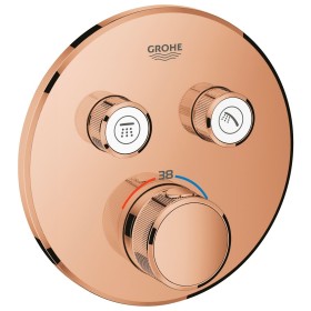 GROHE Grohtherm SmartControl Thermostat Fertigmontageset mit 2 Absperrventilen, runde Ausführung