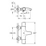 GROHE Precision Trend Thermostat-Wannenbatterie, 1/2“ Aufputz