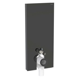 Geberit Monolith Plus Sanitärmodul für Stand-WC, 114 cm, Frontverkleidung aus Glas