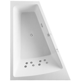 Duravit Paiova Whirlwanne 170 x 130 cm mit Jet System, Rückenschräge links
