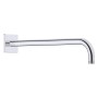 Duravit Brausearm gebogen 41 cm, mit eckiger Rosette