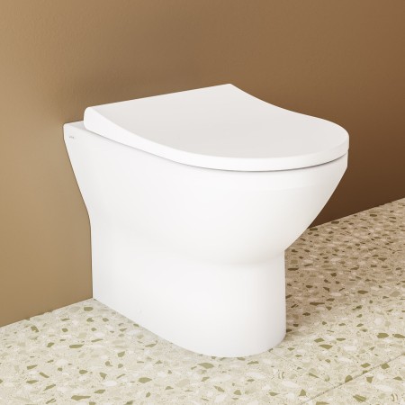 VitrA Integra Stand-WC VitrA Flush 2.0, back to wall, Tiefspüler ohne Spülrand