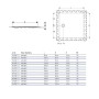 Geberit Setaplano Duschfläche 80 x 80 cm