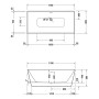 Duravit DuraSkye Badewanne 170 x 80 cm