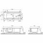 VitrA Conforma Combo Badewanne, Einstieg links