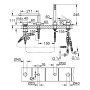 GROHE Plus 4-Loch Einhand-Wannenkombination