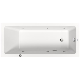Duravit No. 1 Rechteck-Whirlwanne Jet Project 160 x 70 cm mit 1 Rückenschräge