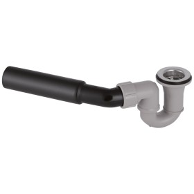 Geberit Duschwannenablauf D52, ohne Ablaufdeckel mit Anschlussbogen