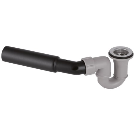 Geberit Duschwannenablauf D52, ohne Ablaufdeckel mit Anschlussbogen