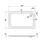 Steel Plan Duschwanne 90 x 140 x 6,5 cm