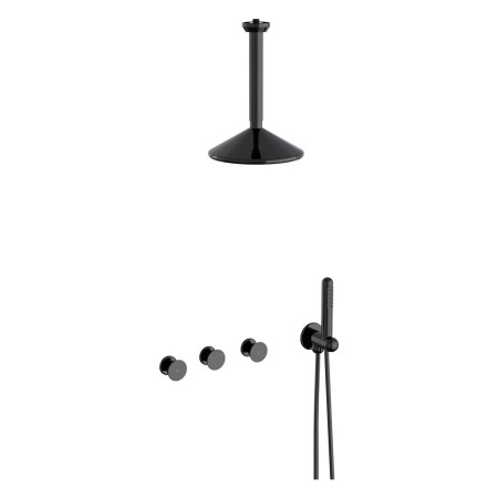 VitrA Liquid Duschsystem mit Duschkopf und Handbrause