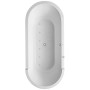 Duravit Starck Oval Whirlwanne 180 x 80 cm freistehend mit Combi-System E, zwei Rückenschrägen