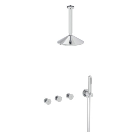 VitrA Liquid Duschsystem mit Duschkopf und Handbrause