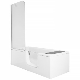 VitrA Conforma Combo Badewanne, Einstieg rechts und Whirlsystem Aqua Soft