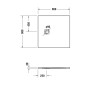 Duravit Sustano Duschwanne 90 x 90 cm