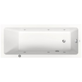Duravit No. 1 Rechteck-Whirlwanne Jet Project 150 x 70 cm mit 1 Rückenschräge