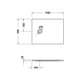 Duravit Sustano Duschwanne 100 x 80 cm