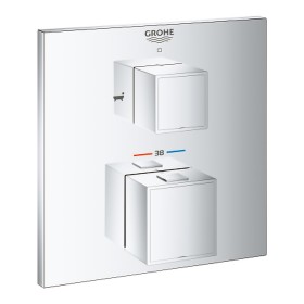 GROHE Grohtherm Cube Thermostat-Wannenbatterie mit integrierter 2-Wege-Umstellung Unterputz GROHE Grohtherm Cube Thermostat-Wannenbatterie mit integrierter 2-Wege-Umstellung Unterputz