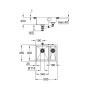 GROHE K700 Edelstahlspüle 59,5 x 45 cm mit 1,5 Becken, für Einbau links