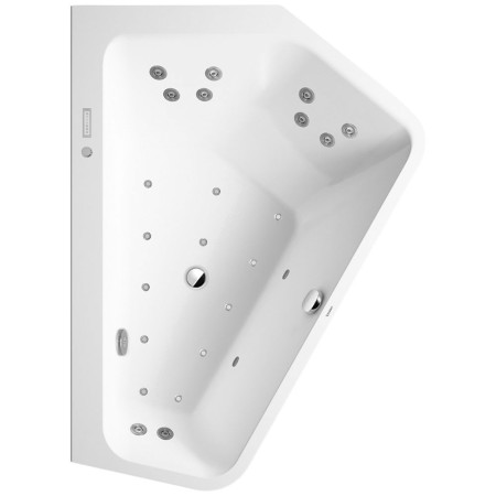 Duravit Paiova 5-Eck Whirlwanne 177 x 130 cm mit Combi-System E, Ecke rechts
