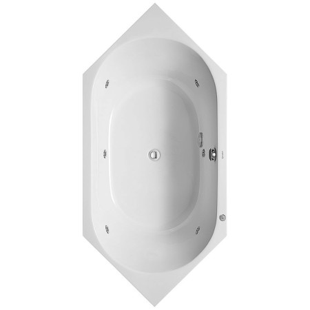Duravit D-Code Sechseck Whirlwanne 190 x 90 cm mit Jet Project