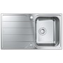 GROHE K500 Edelstahl-Einbauspüle 86 x 50 mit Abtropffläche, reversible