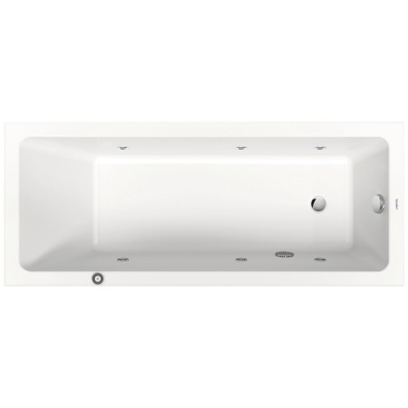 Duravit No. 1 Rechteck-Whirlwanne Jet Project 170 x 70 cm mit 1 Rückenschräge