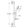 GROHE Vitalio Start 110 Brausestangenset 90 cm mit 1 Strahlart
