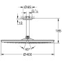 GROHE Rainshower Cosmopolitan 400 Kopfbrauseset Deckenauslass 14,2 cm