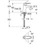 GROHE Eurodisc Cosmopolitan Einhand-Waschtischbatterie