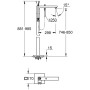 GROHE Eurocube Joy Einhand-Wannenbatterie DN 15, Bodenmontage