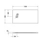 Duravit Sustano Duschwanne 150 x 80 cm