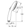GROHE Vitalio Start 110 Handbrause mit 2 Strahlarten