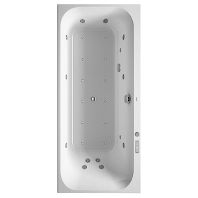 Duravit Happy D2 Rechteck Whirlwanne 180 x 75 cm mit Combi-System E, Rückenschräge links
