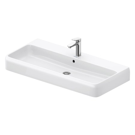 Duravit Qatego Waschtisch 100 x 47 cm geschliffen, 1 Hahnloch