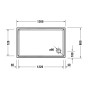 Duravit Starck Slimline Duschwanne Rechteck 130 x 80 cm mit Antislip