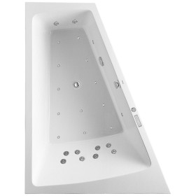 Duravit Paiova Whirlwanne 180 x 140 cm mit Combi-System E, Rückenschräge links