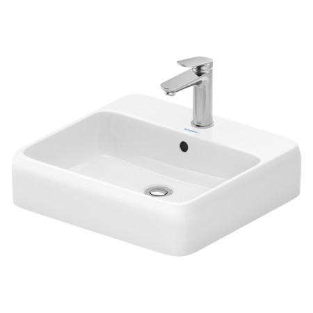 Duravit Qatego Aufsatzbecken 50 x 47 cm, 1 Hahnloch mit HygieneGlace