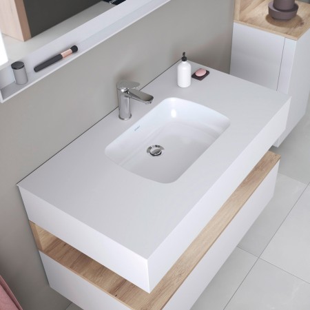 Duravit Qatego Einbauwaschtisch 48 x 32 cm, mit HygieneGlace