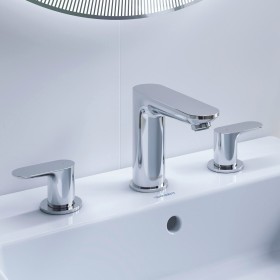 Duravit Wave 3-Loch Waschtischarmatur inkl. Ablaufventil