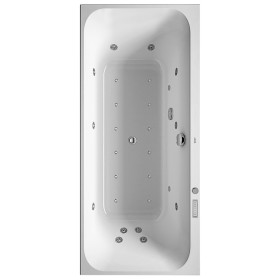 Duravit Happy D2 Rechteck Whirlwanne 180 x 80 cm mit Combi-System E, zwei Rückenschrägen