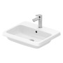 Duravit Qatego Einbauwaschtisch 55 x 45,5 cm, 1 Hahnloch mit HygieneGlace