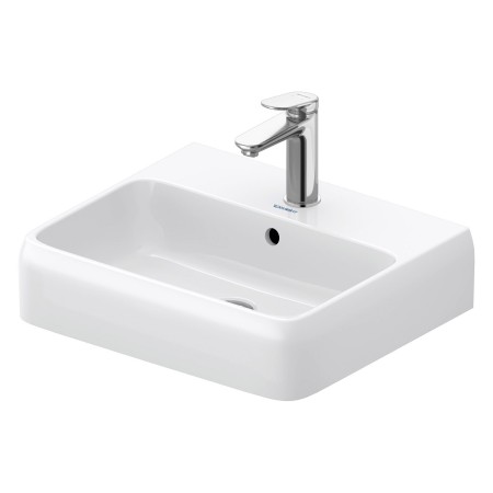 Duravit Qatego Waschtisch 50 x 42 cm geschliffen, 1 Hahnloch