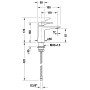 Duravit Tulum Einhebel-Waschtischmischer S, ohne Ablaufgarnitur