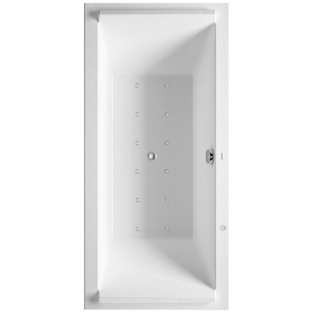 Duravit Starck Rechteck Whirlwanne 180 x 80 cm mit Jet System, zwei Rückenschrägen
