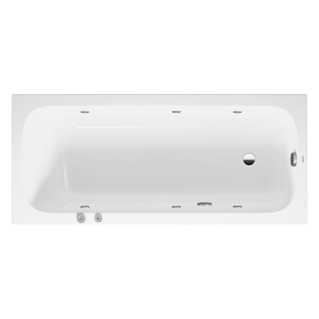 Duravit Qatego Rechteck-Whirlwanne mit Jet-System 170 x 75 cm, Einbauversion